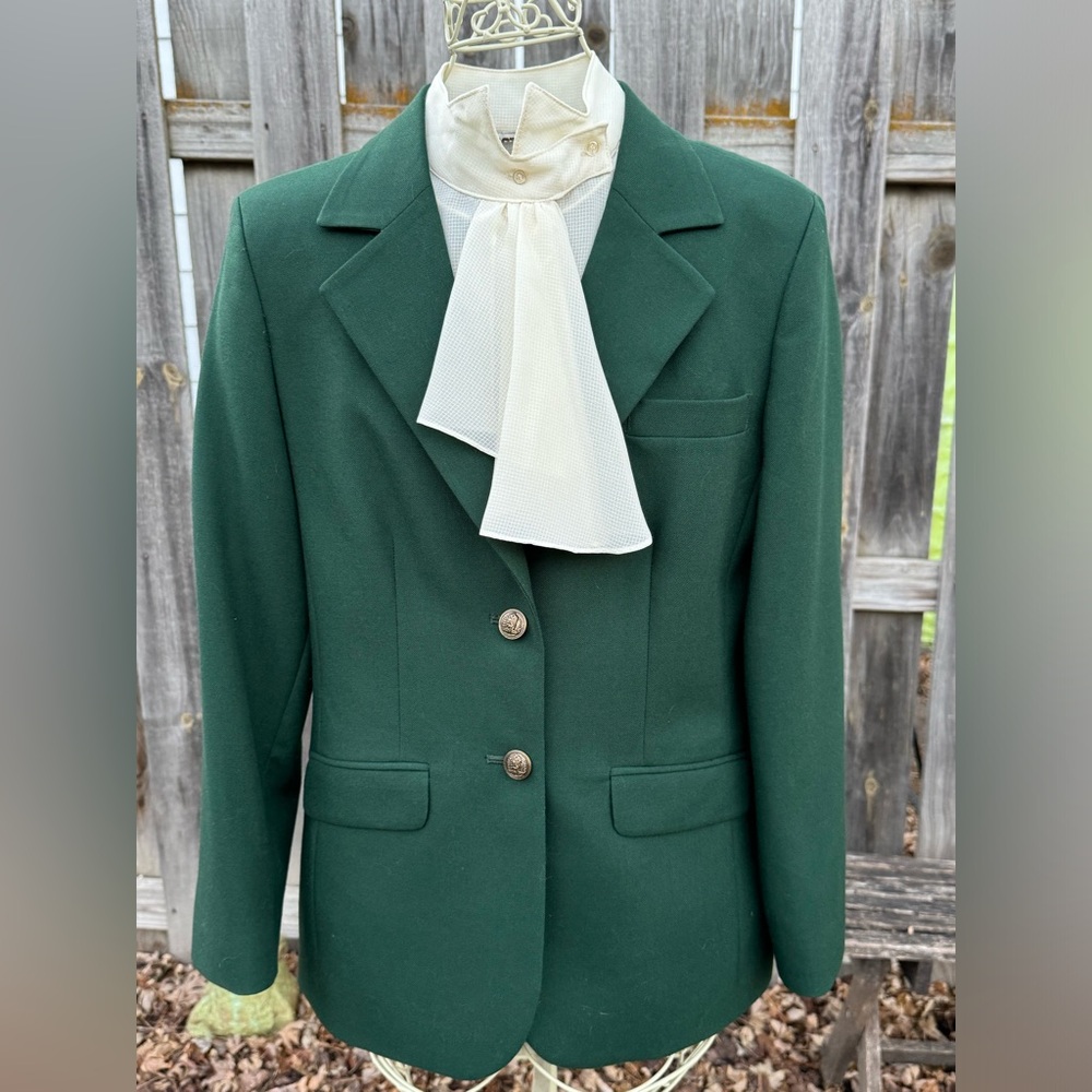 Vintage Deep Green Women's Suit Jacket